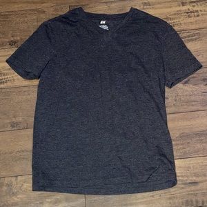 H&M Charcoal grey, V- neck T-shirt